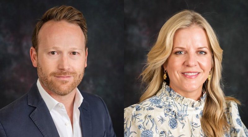 Professional headshots of Mac Altgelt & Heather Haynes